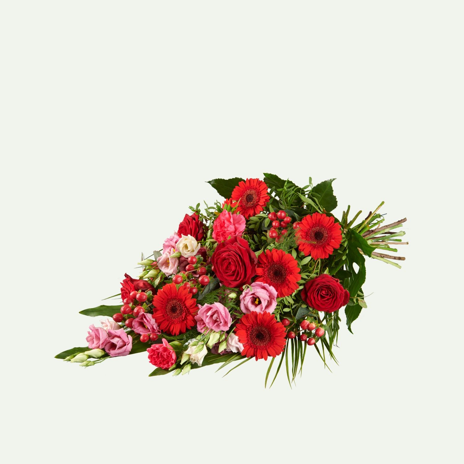 Bartels Bloemen - Rouwwerk - Rouwboeket Intens Rood